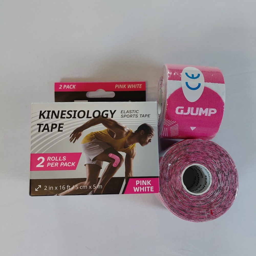 4 Rolls Kinesiology Therapeutic Elastic Sports Muscle Support Tape 2"x 16' Inst